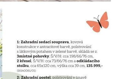 Zahradní sedací souprava