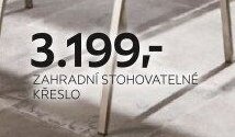 Zahradní stohovatelné křeslo
