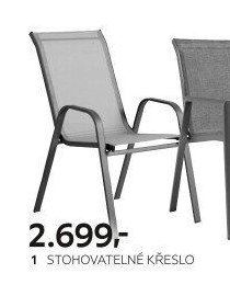 Stohovatelné křeslo