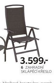 Zahradní sklápěcí křeslo