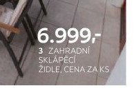 Zahradní sklápěcí židle