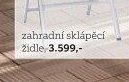 Zahradní sklápěcí židle