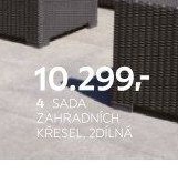 4 SADA ZAHRADNÍCH KŘESEL, 2DÍLNÁ