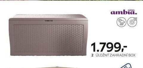 2 Úložný zahradní box