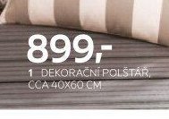 DEKORAČNÍ POLŠTÁŘ, CCA 40X60 CM