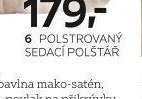 6 polstrovaný sedací polštář