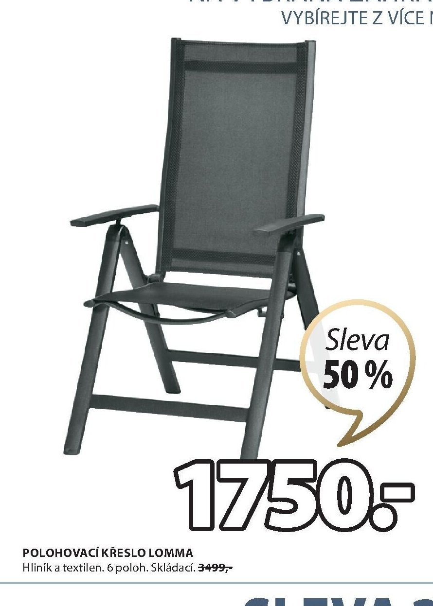 POLOHOVACÍ KŘESLO LOMMA