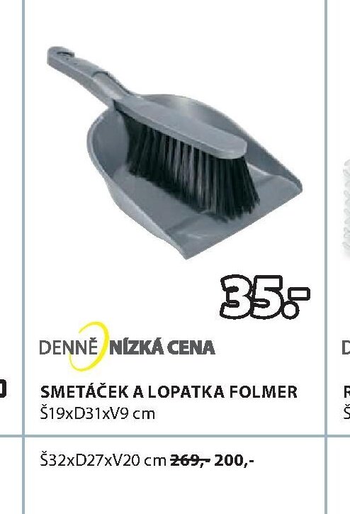 Smetáček a lopatka Folmer