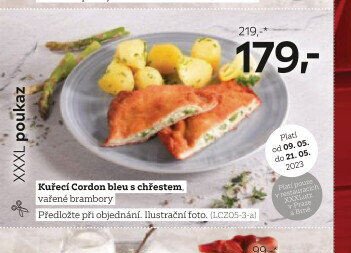 Kuřecí Cordon bleu s chřestem