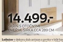 Skříň s otočnými dveřmi, šířka cca 289 cm