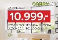 Postelová sestava, plocha lůžka cca 180x200 cm
