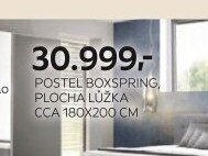 Postel boxspring, plocha lůžka cca 180x200 cm