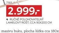 Ručně polohovatelný lamelový rošt