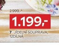 7 JÍDELNÍ SOUPRAVA, 12DÍLNÁ