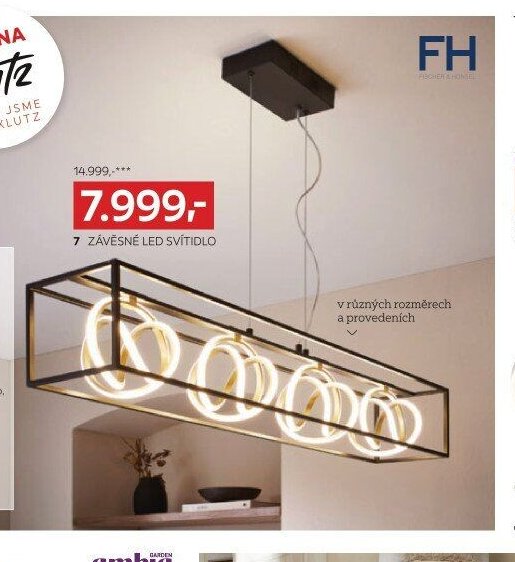7 ZÁVĚSNÉ LED SVÍTIDLO