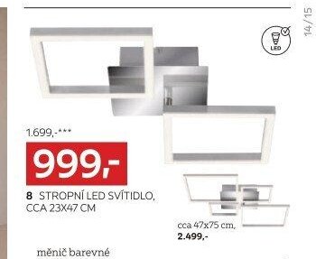 8 STROPNÍ LED SVÍTIDLO