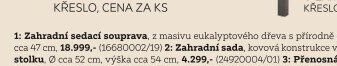 Zahradní sklápěcí křeslo