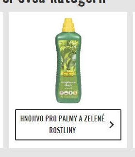 HNOJIVO PRO PALMY A ZELENÉ ROSTLINY