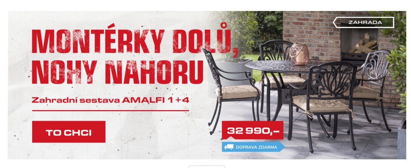 Zahradní sestava AMALFI 1+4