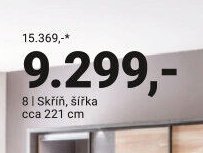 8 | Skříň, šířka cca 221 cm