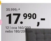 12 | Postel, cca 160/200 nebo 180/200 cm