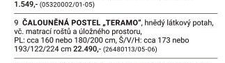 ČALOUNĚNÁ POSTEL „TERAMO“