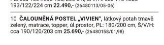 ČALOUNĚNÁ POSTEL „VIVIEN“