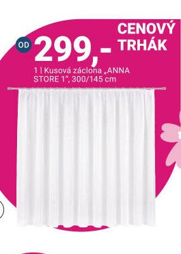 Kusová záclona ANNA STORE