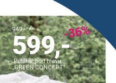 Polštář pod hlavu GREEN CONCEPT