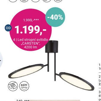 LED stropní svítidlo CARSTEN