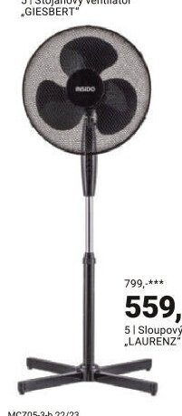 Stojanový ventilátor „GIESBERT