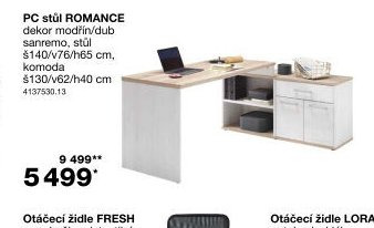 PC stůl ROMANCE