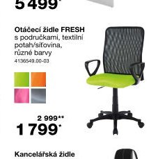 Otáčecí židle FRESH