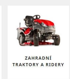 Zahradní traktory a ridery