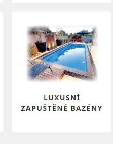Luxusní zapuštěné bazény