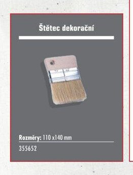 Štětec dekorační