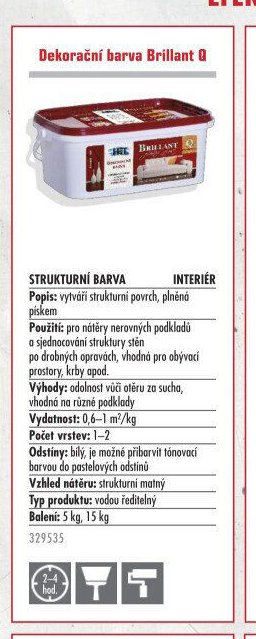 Dekorační barva Brillant Q