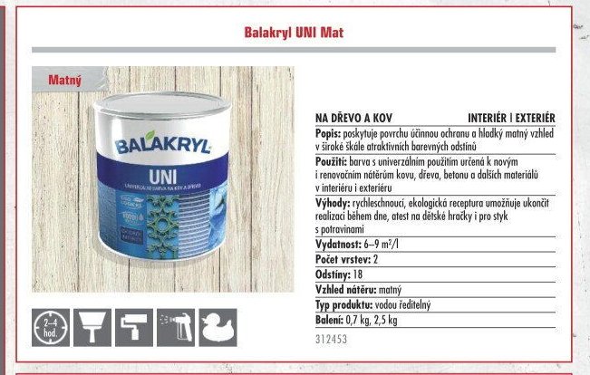 Balakryl UNI Mat
