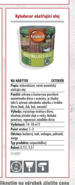 Xyladecor ošetřující olej