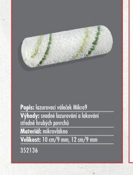 Lazurovací váleček Mikro9