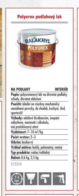 Polyurex podlahový lak