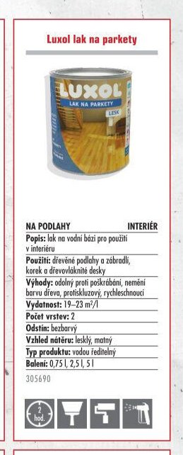 Luxol lak na parkety
