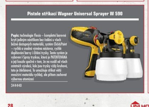 Pistole stříkací Wagner Universal Sprayer W 590