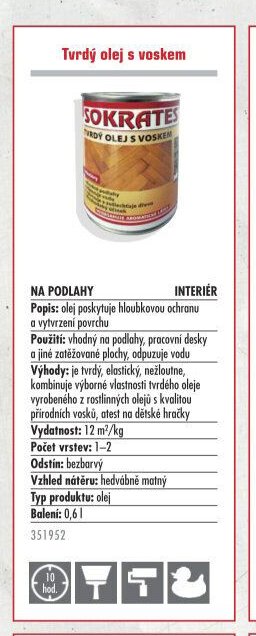 Sokrates Tvrdý olej s voskem