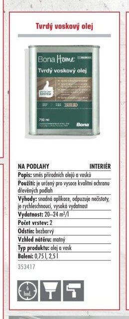 Bona Home Tvrdý voskový olej