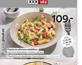 Penne se sýrovou omáčkou