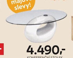 Konferenční stolek, bílý lak