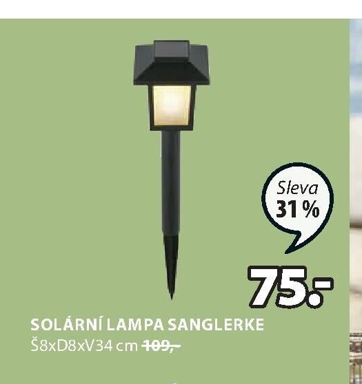 SOLÁRNÍ LAMPA SANGLERKE