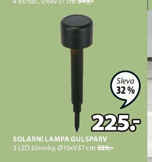 SOLÁRNÍ LAMPA GULSPARV