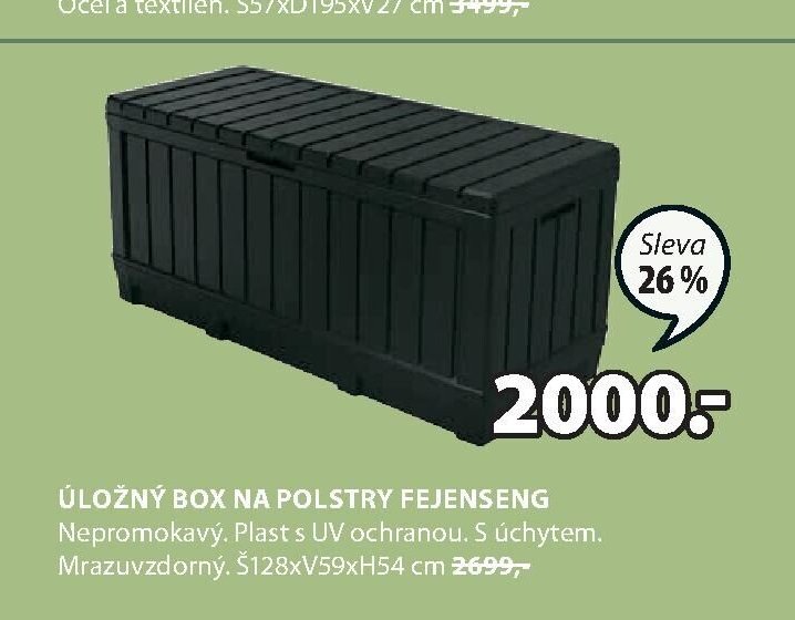 Úložný box na polstry FEJENSENG